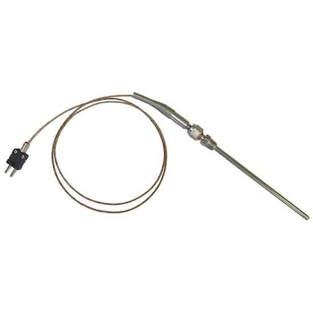 Digi-Sense Temperature Probe, Type J, 6" L, 1/8" Di 90446-31